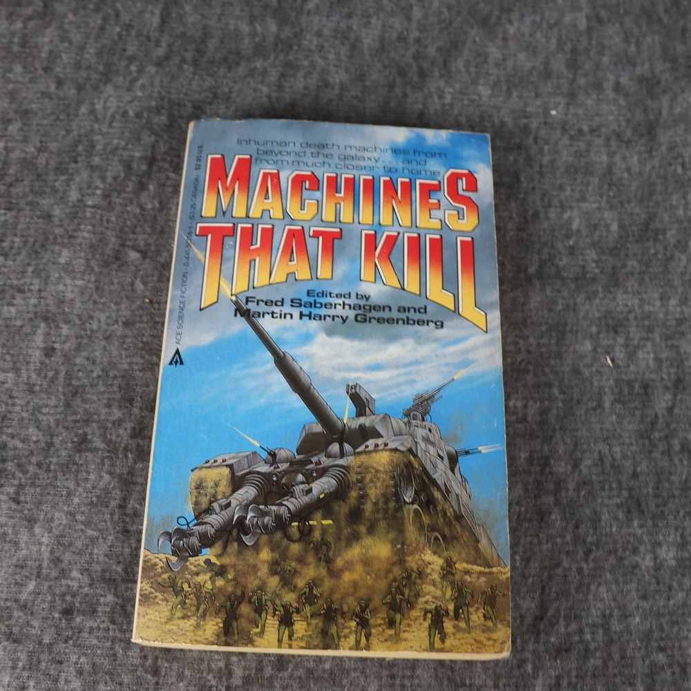 Vintage Machines That Kill Fred Saberhagen PB Sci-Fi Anthology Robots 1984 USA